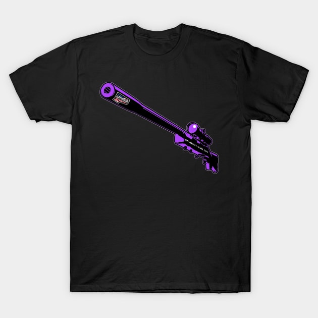 Punchado Sniper Rifle Blank Text, v. Code Purple T-Shirt by punchado